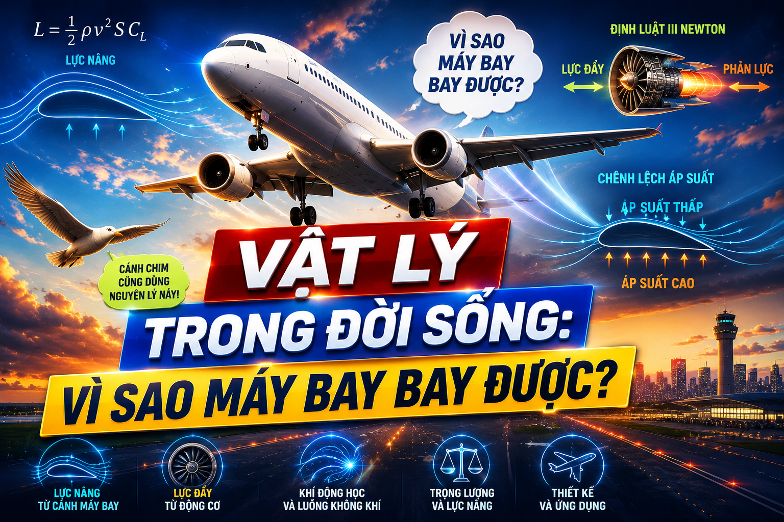 Vật Lý Trong Đời Sống: Vì Sao Máy Bay Bay Được?