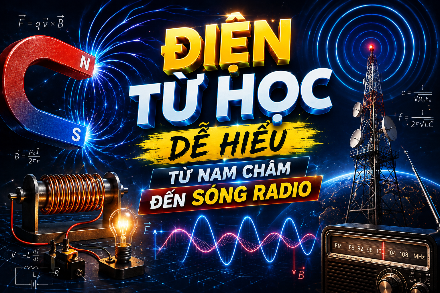 Điện Từ Học Dễ Hiểu: Từ Nam Châm Đến Sóng Radio