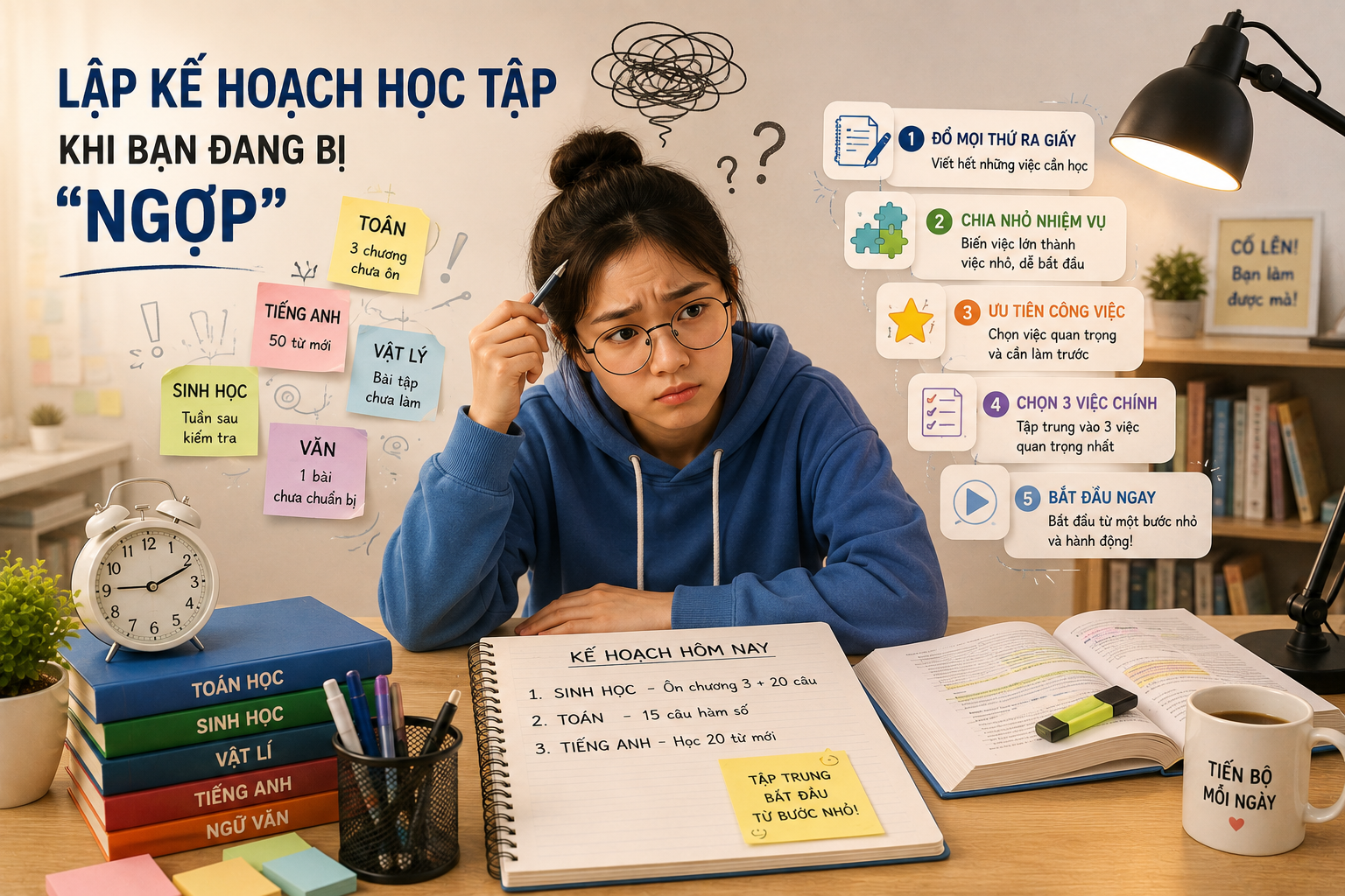 Không biết bắt đầu học từ đâu? Cách lập kế hoạch học tập khi bạn đang bị “ngợp”